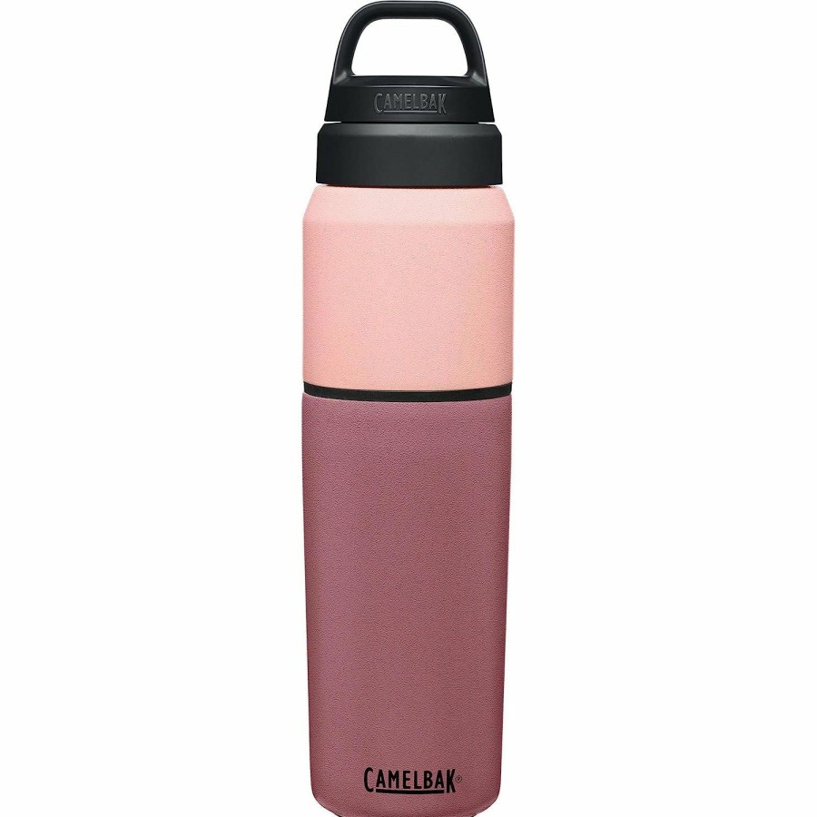 Accessories * | Clearance Sale Camelbak Multibev Sst Vacuum Stainless 2 In 1 Vessel Bottle, Terracotta Rose/Camellia Pink