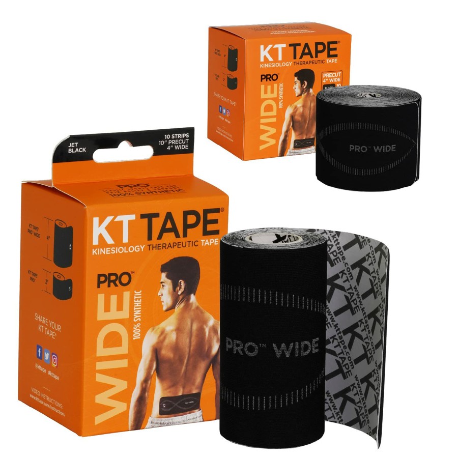 Accessories * | Best Choice Li-Ning Kt Tape Pro Wide Supporter 10 Strips Jet Black